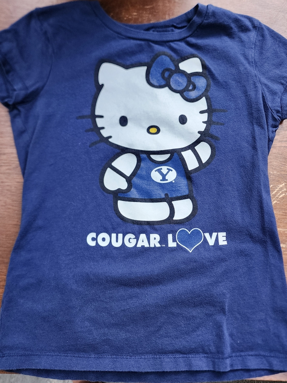 BYU Cougars x Hello Kitty Blue Graphic T-Shirt - Cougar Love